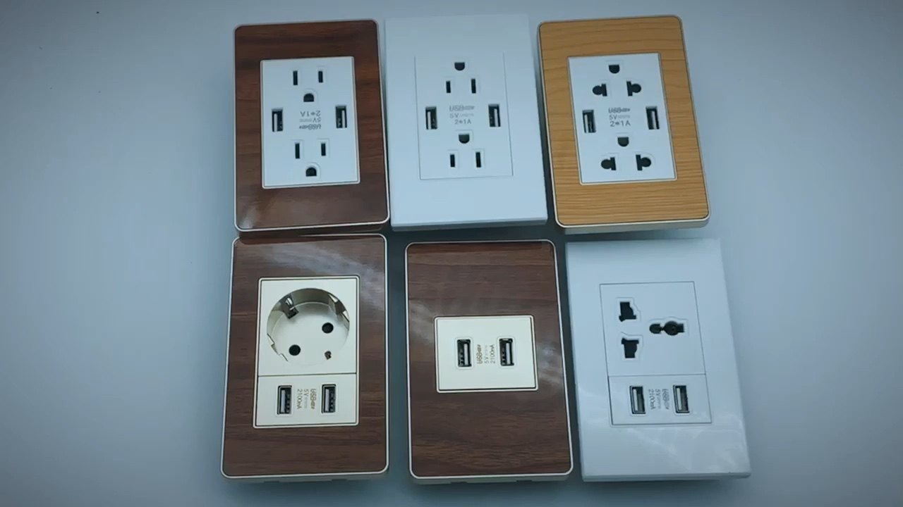 Good Sells In Mexico Wall Outlet Usb Double Socket 2.1a 5v Buy