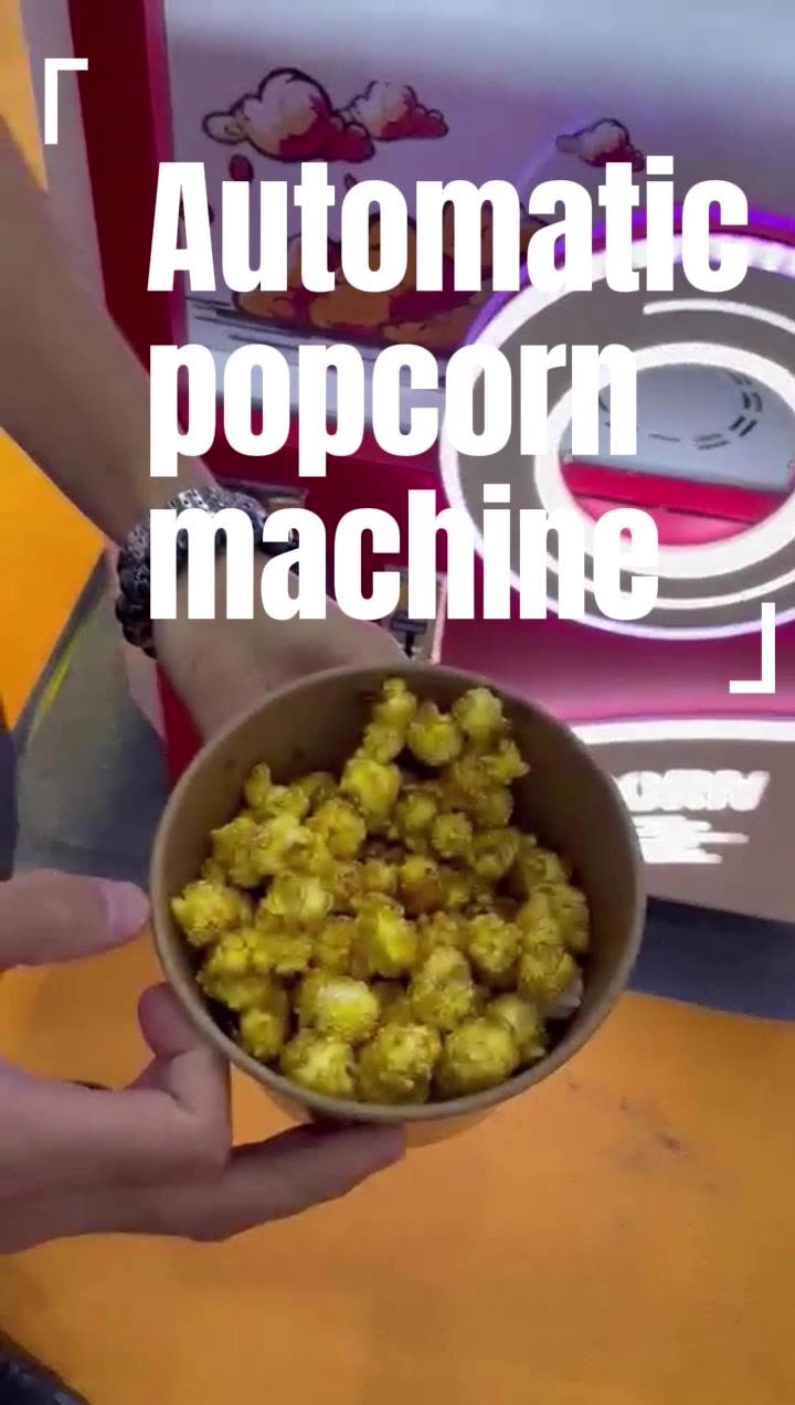 New P30 Automatic Popping Popcorn Vending Machine - 1 Year