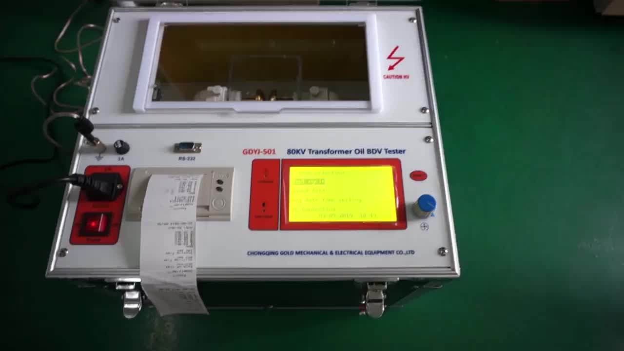 Gdyj501 Transformer Oil Breakdown Voltage Tester / Bdv Oil Breakdown Voltage Test Kit Buy