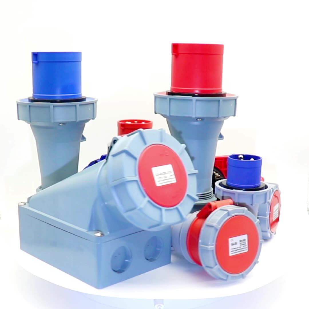 Electrical Industrial Socket Connector Surface Mounted Socket Concealed ...