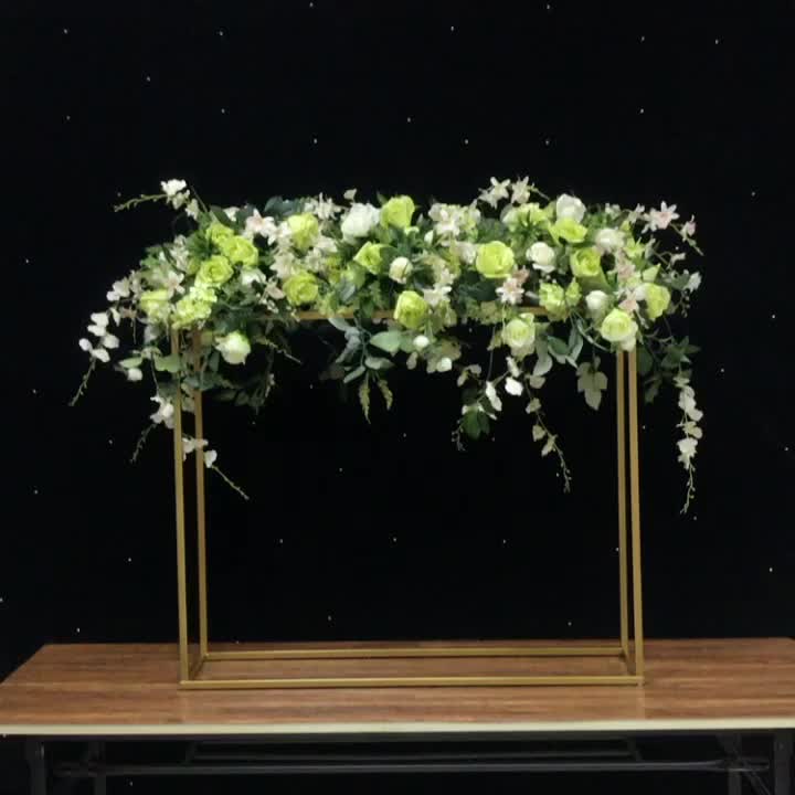 Hot Sale Simple Wedding Decoration Flower Stand Gold Display Stand