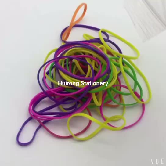 Orange Wholesale Waterproof Elastic Soft Stretch Rubber Band