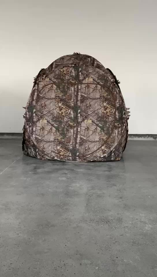 Portable Hunting Blind Pop Up Ground Weather Resistant Hunting