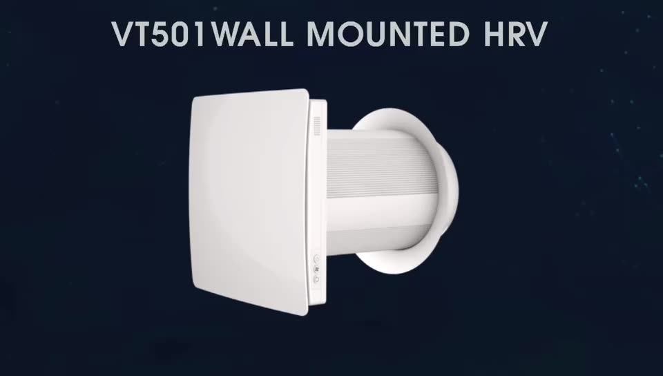 Vt501 Wall Mounted Ductless Heat Recovery Ventilator Energy Saving Hrv