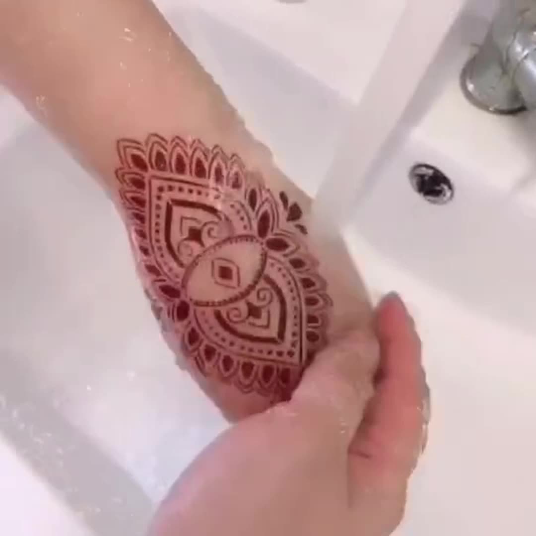 Wholesale Oem Temporary Henna Tattoo Stencils Henna Stencil Reusable 