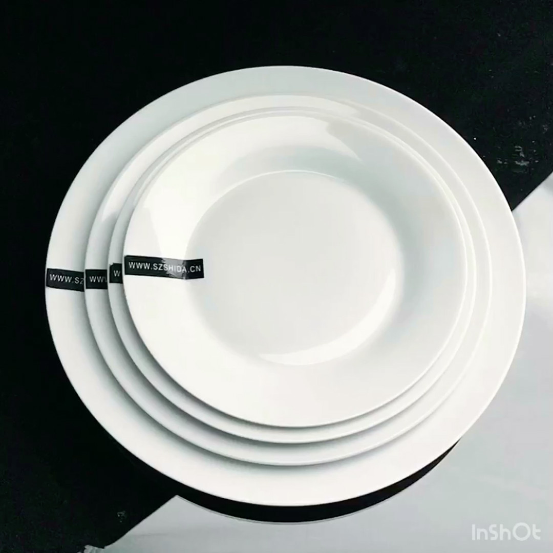 European Style 20 Pcs Porcelain Round Luxury Dinnerware Sets Porcelain