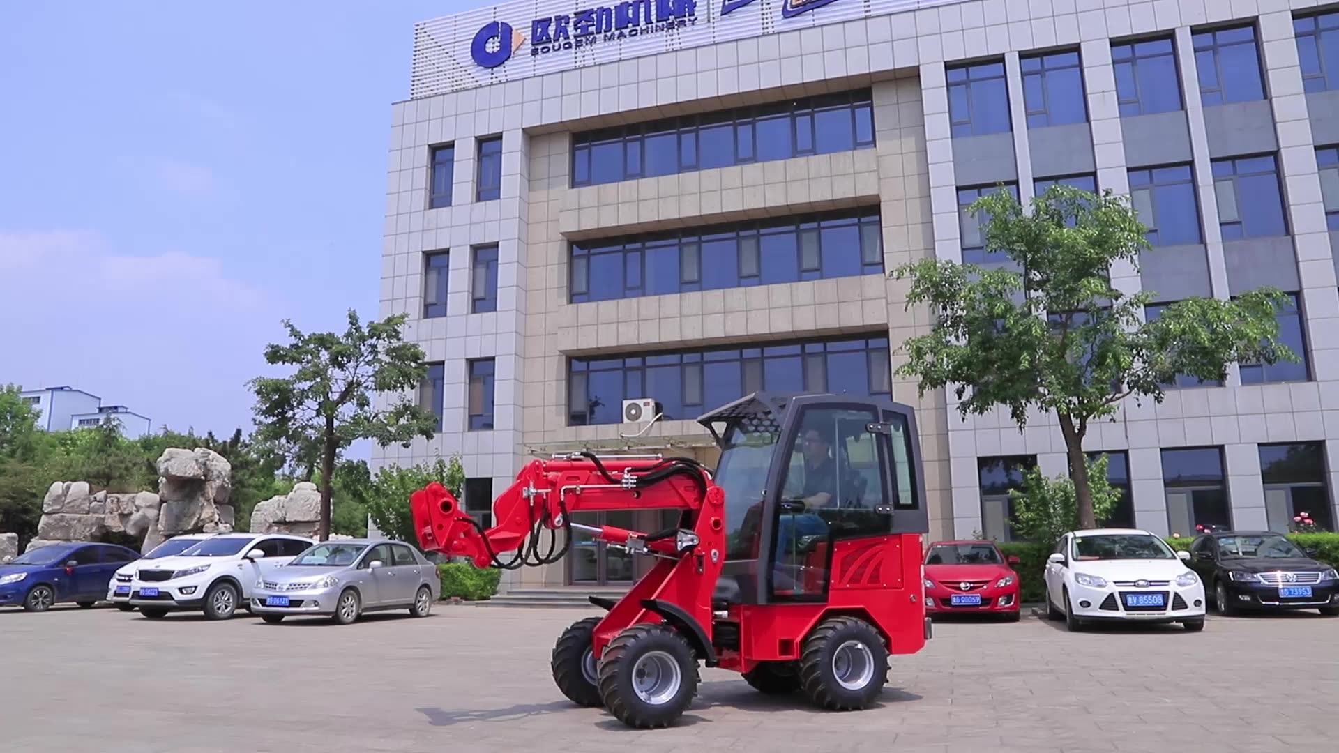 Mammut Tl1000 Agricultural Farm Machine Attachments 600kg Mini Telescopic Forklift Boom Loader