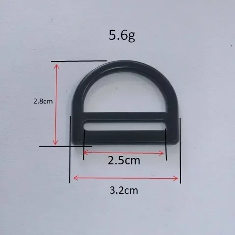 in stock Thickened Metal D Buckle Japanese Buckle Vest Activity Button Strap Bag Buckle Zinc Alloy Hanging Buckle