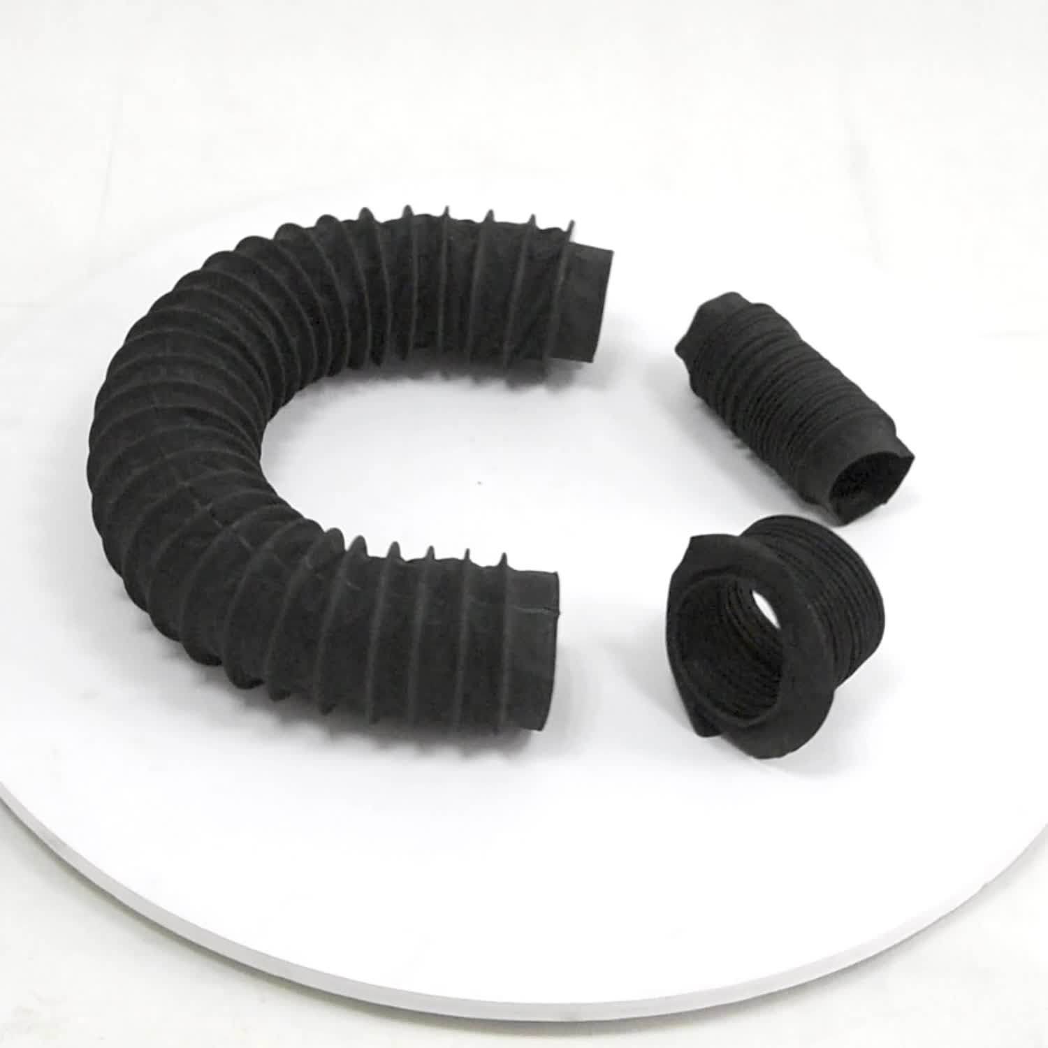 Rubber Accordion Bellow Cover Round Flexible Guard Shield For Cnc Tools