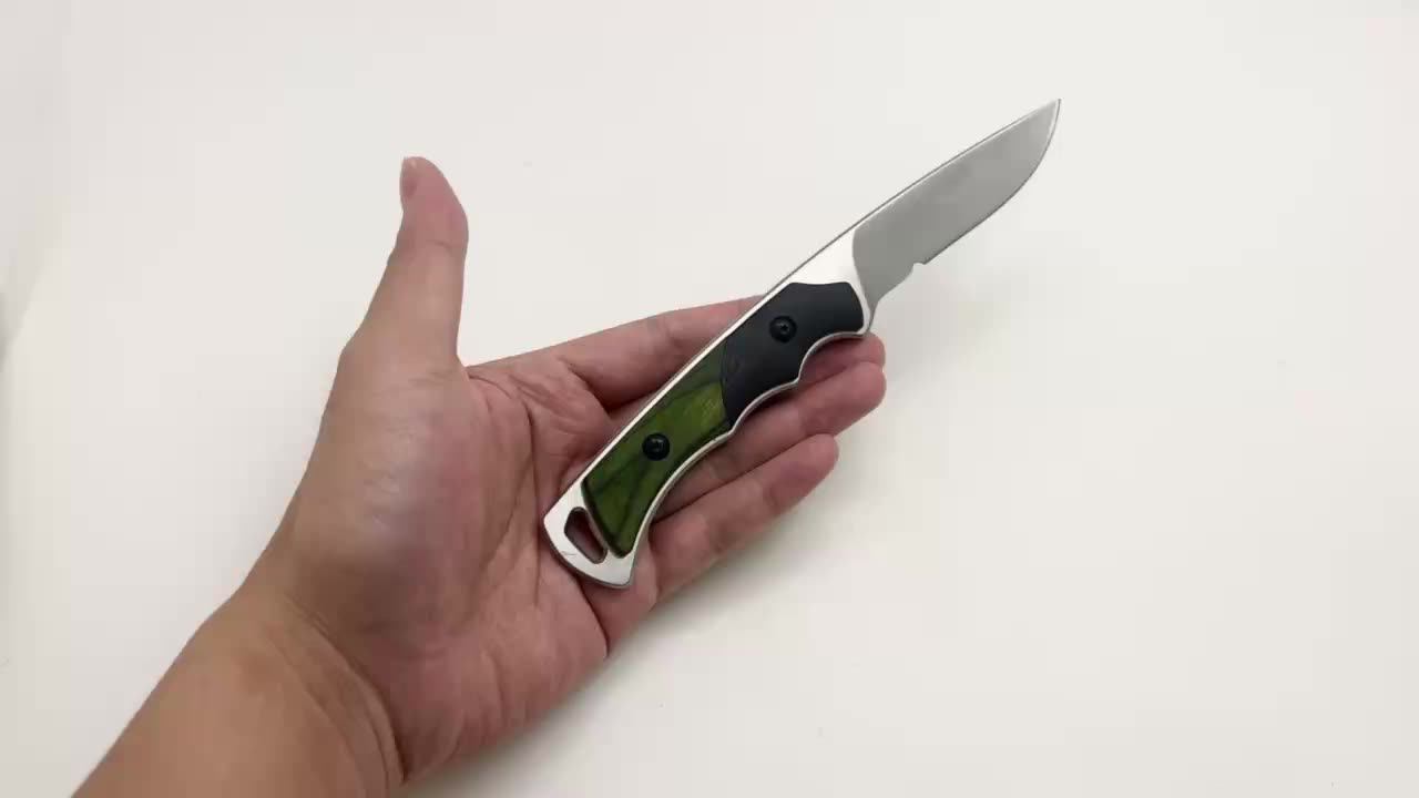 New Design Best Gear High Quality 7cr17 Blade Pp+wood Handle Fixed