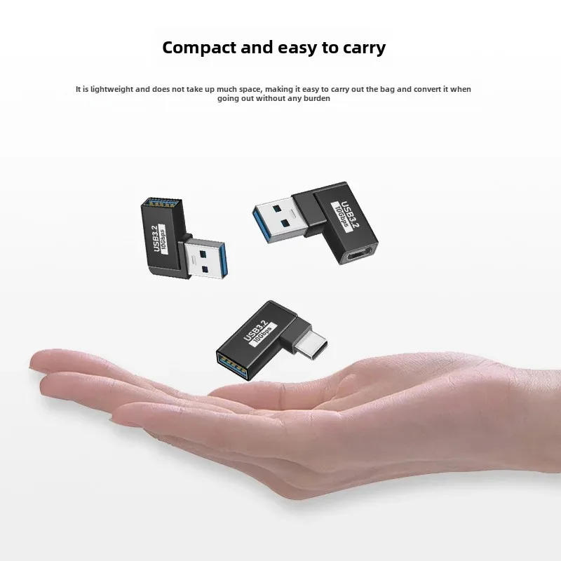 Mobile phone OTG rotor TYPE-C revolver USB mother PD elbow high-speed TYPE-C conversion USB3.0 converter