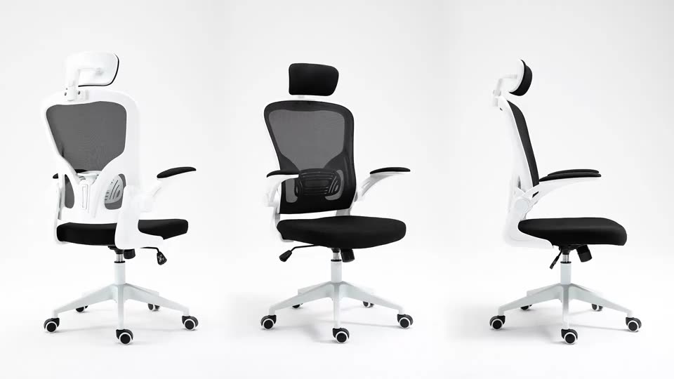 Wholesale Flipup Armrest Ergonomics Swivel Full Mesh Office Chairs