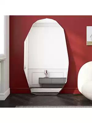 Nordic Net red three-dimensional floor mirror clothing store mirror full body thin beauty full-length mirror