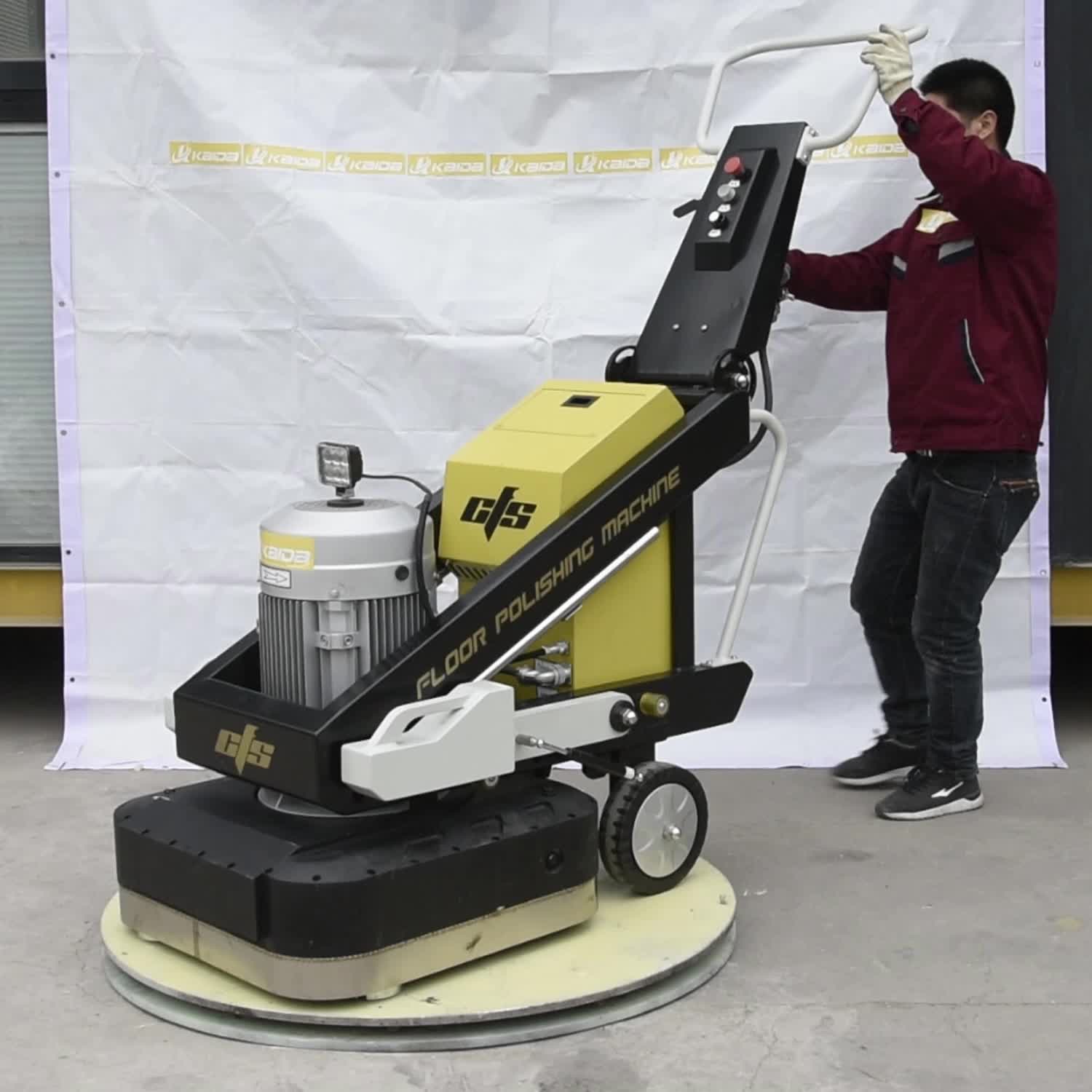 Ride On Concrete Floor Grinder Grinding Machine Rz1500p15 ( Three