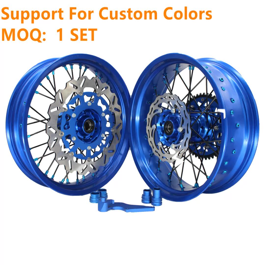 Anodized CNC 36 Spokes Aluminum SM MX Motorcycle Motocross