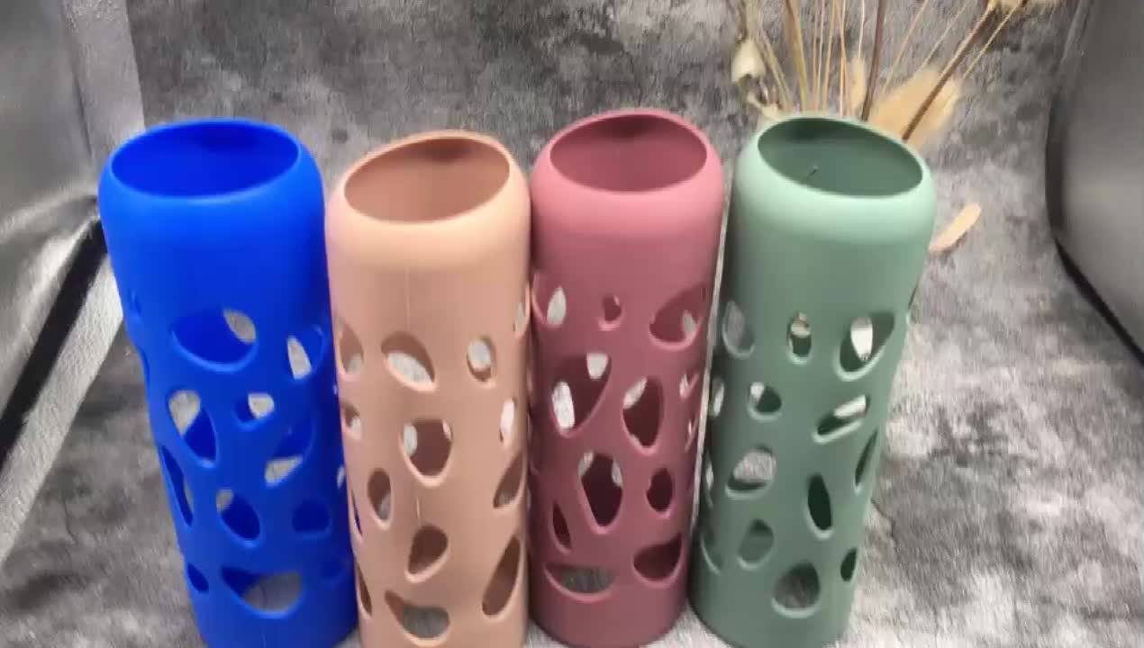 Customized Different Specifications,Silicone Glass Water Bottle Sleeve