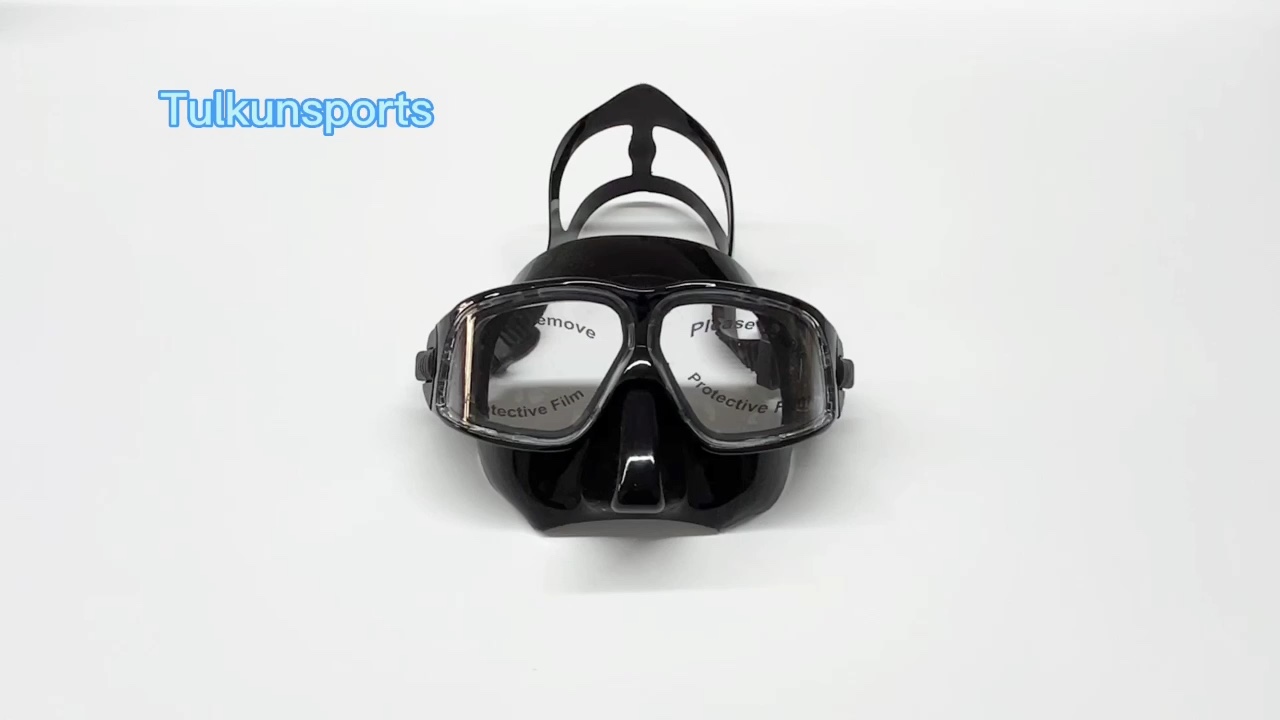 High Quality White Silicone Swimming Diving Goggles Scuba Snorkel Mask
