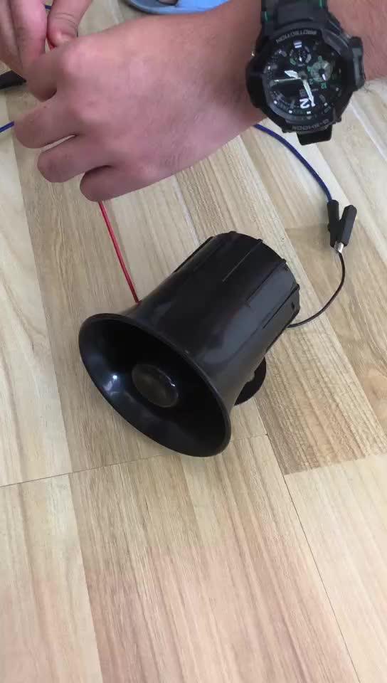 110 Db 12v 24v Abs Alarm Siren Auto Car Alarm Horn Siren/reverse Horn