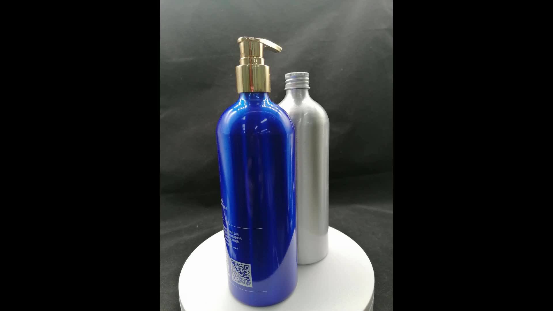 Custom Thin Shampoo Perfume Refill 500 Ml 500ml 16oz Aluminum Bottle