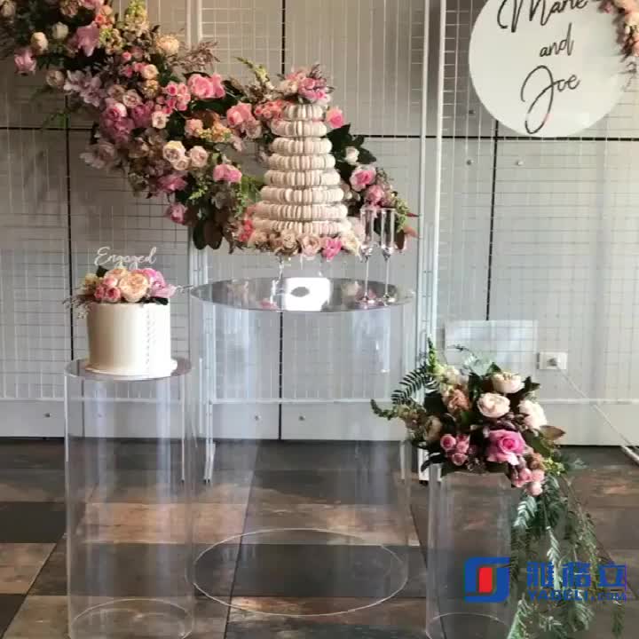 White Round Acrylic Wedding Backdrop Party Backdrop Wall - Buy Round