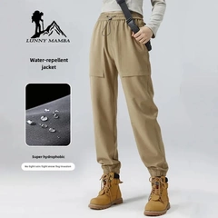 Women's and Men's Waterproof Windproof Summer Thin Outdoor Hiking Climbing Pants Spring and Autumn Ice Silk Work Pants