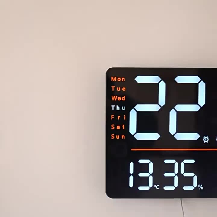 Countdown Timer Digital Wall Clock Desk Clocks With Temperature