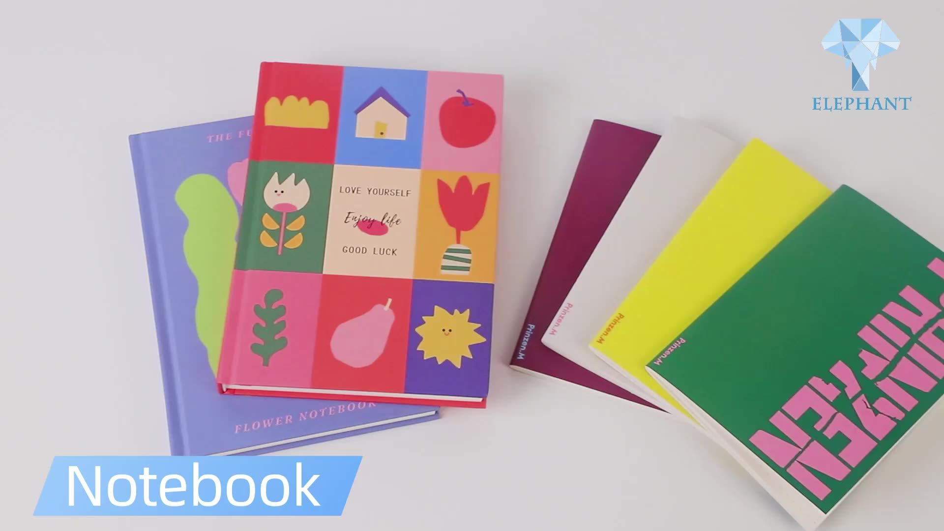 Small Activity Perforated Binder Rings Spiral Binding Hardcover