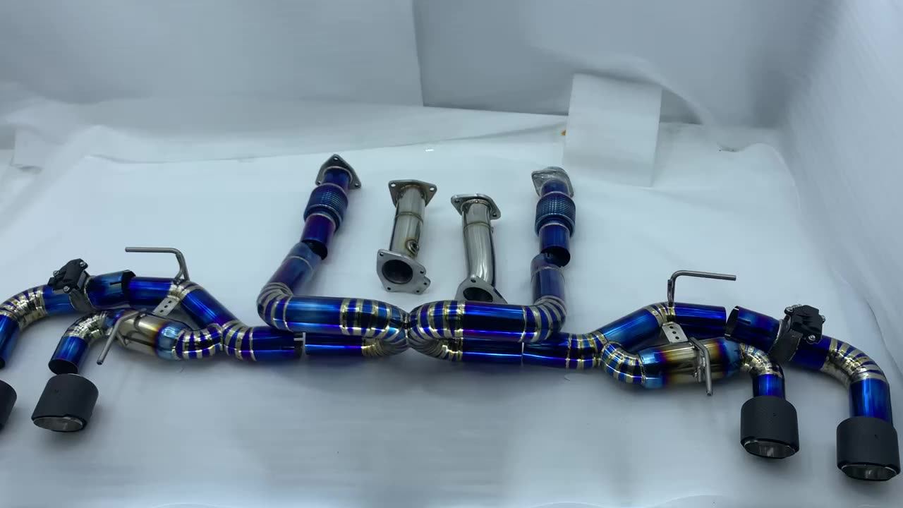 Customized Titanium Alloy Exhaust System For Chevrolet Corvette C8 20192023 Exhaust Valves