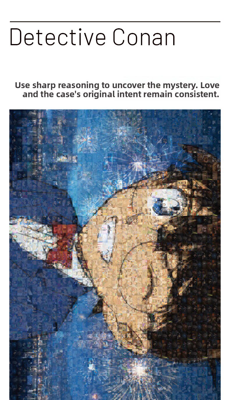 Plastoy Detective Conan Puzzle da 1000 pezzi - Poster incluso : XXX