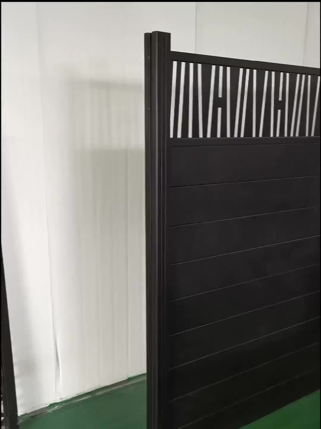 Decorative Aluminum Privacy Fence Panel With Laser Cutting Screen