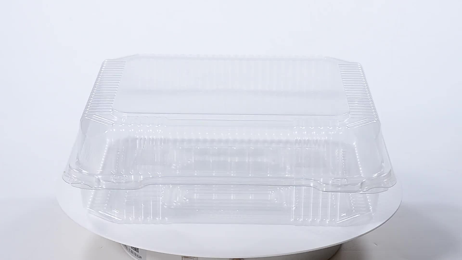 Custom Food Grade Clear Plastic Blister Packaging Clamshell Containers