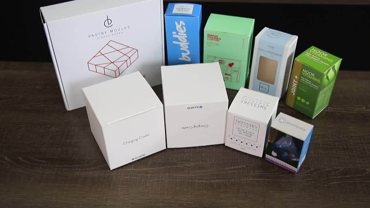 Custom Rectangular Cosmetic Paper Box Packaging,Dongguan Coated Paper