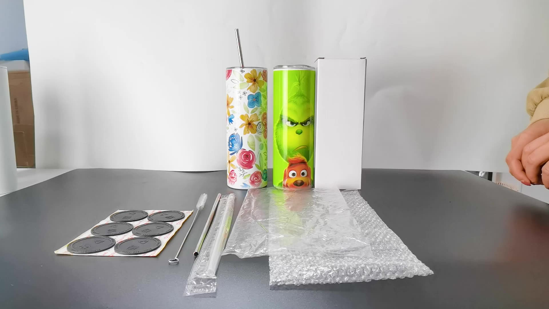 Usa Warehouse Stocked White 20oz Stainless Steel Straight Sublimation