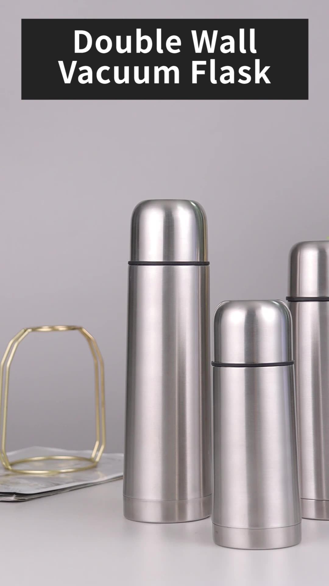 Stainless Steel Double Wall Thermos Vacuum Flask Set Insulated Vacuum ...
