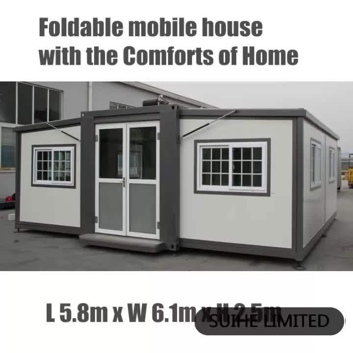 Hot Sale Public Use 20ft X 20ft Portable House Foldable Container Home