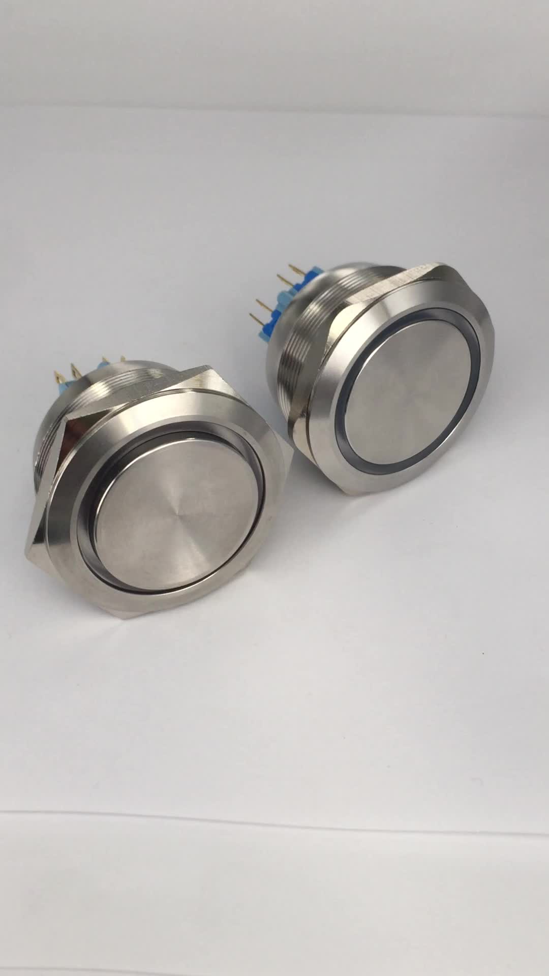 Big Size 40mm Momentary Led Light Push Button Switch Buy Momentary