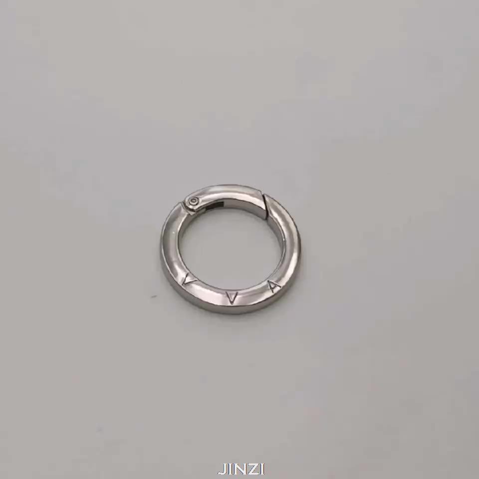 Quality Custom Logo Open Flat Metal Orings Buy Open Metal Oring,Small Orings,Bag Metal O