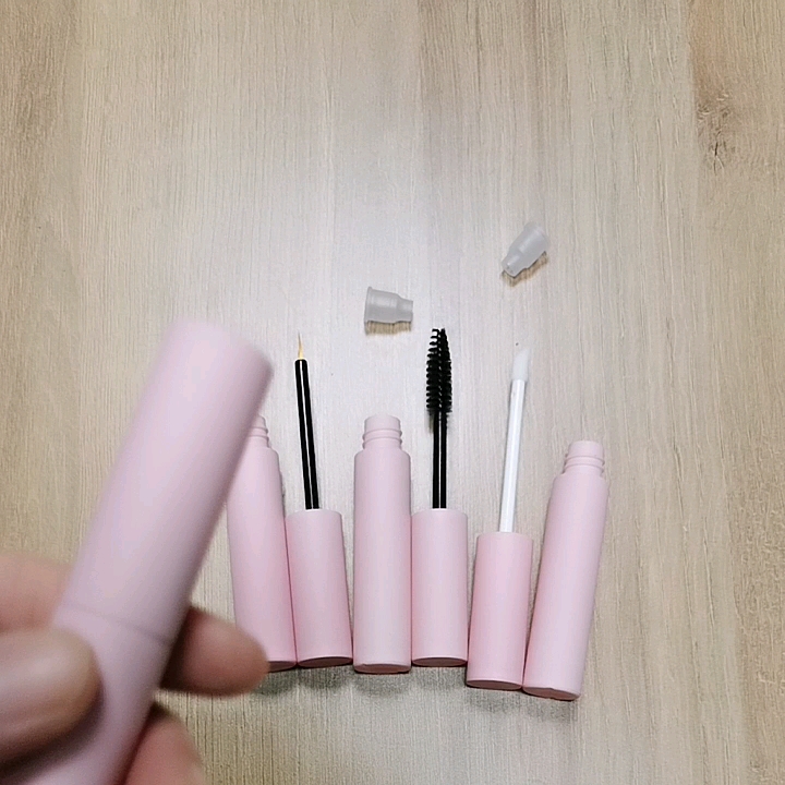 Empty 10 Ml Round Pink Cosmetic Container Eyeliner Mascara Lip Gloss