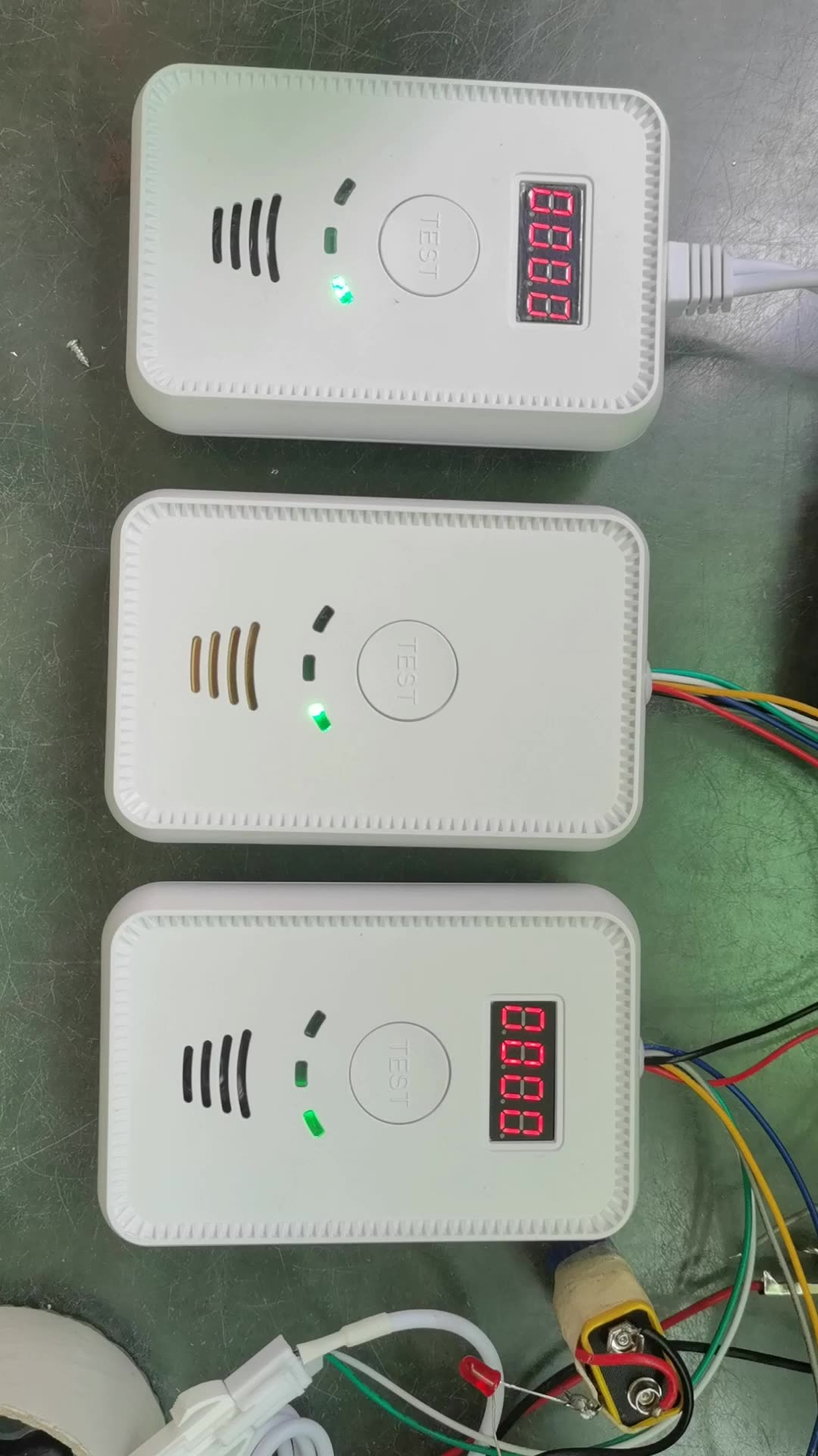 New Alarm Toma Corriente Pared Combustible Gas Leak Detector With Solenoid Valve Car Domestic