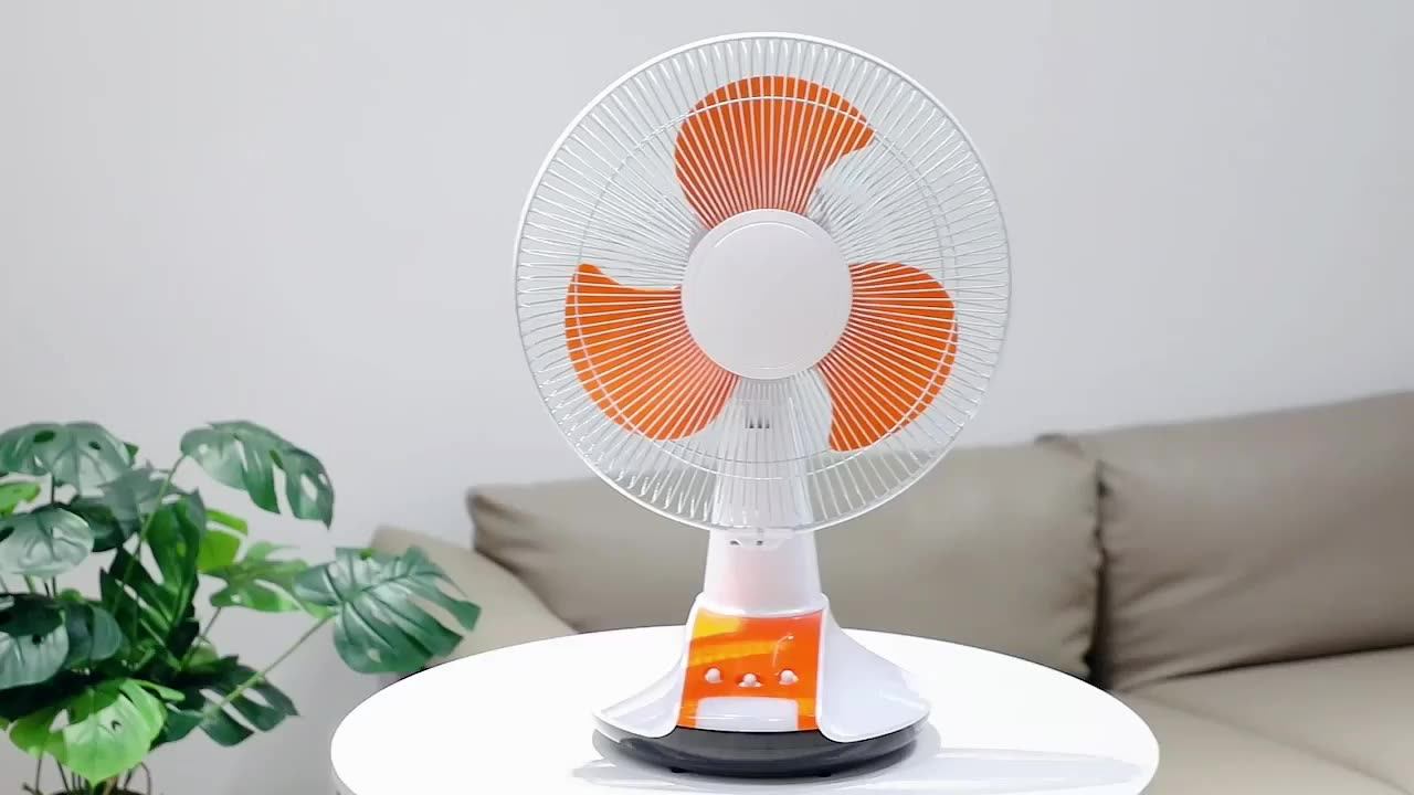 Electric Desk Ac Dc Rechargeable Table Fan 12 Inches Rechargeable