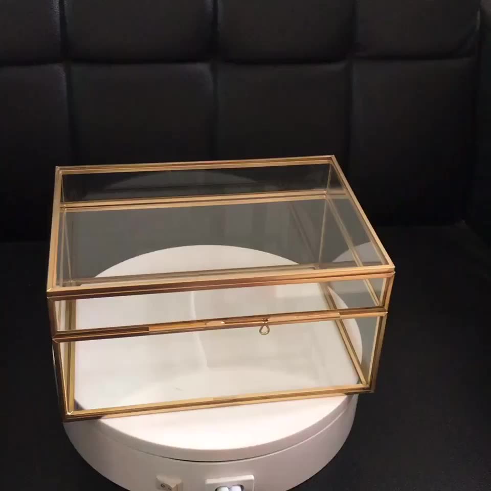 Clear Beveled Glass Display Box,4 X 6 To Hold Your Loved Keepsakes With