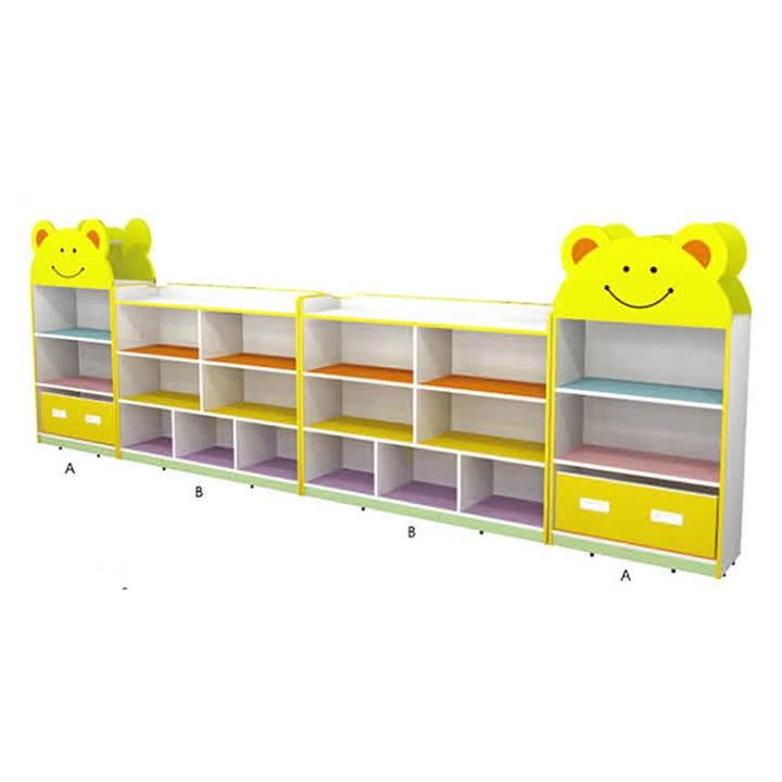 8b0247study Room Colors Solid Kids Book Shelf Used Daycare Indoor Toys