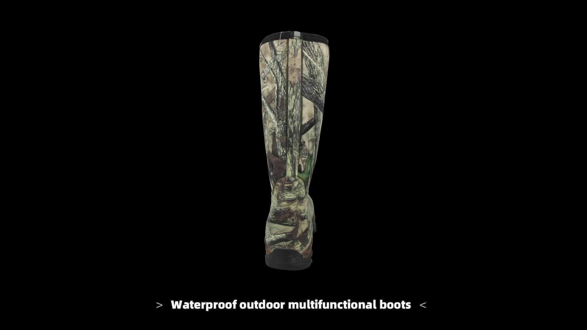 Waterproof Hunting Warm Rubber Neoprene Hiking Boots Camouflage Hunting Boots Buy Hunting