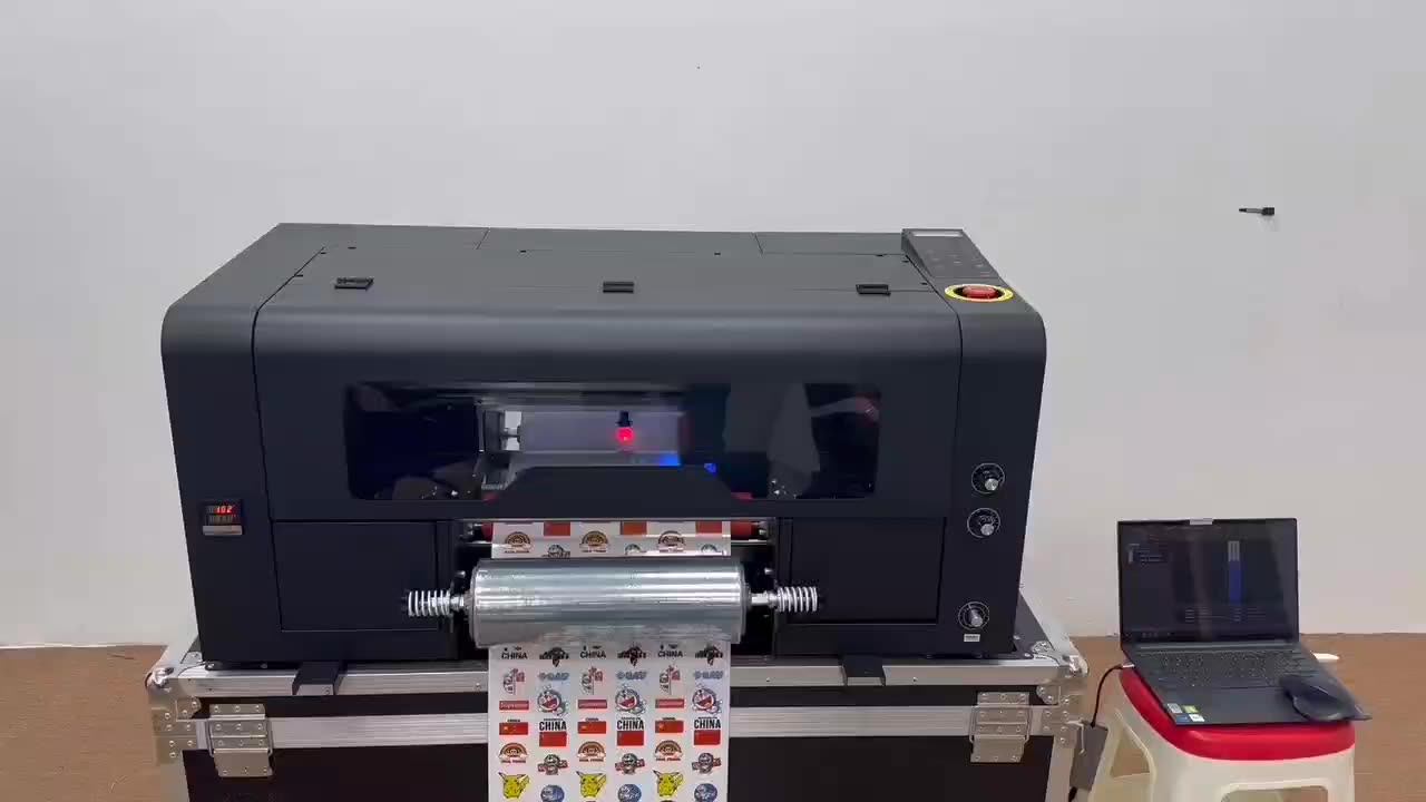 A3 Uv Dtf Printer Hot Foil Stamping Label Printer Crystal Sticker Uv