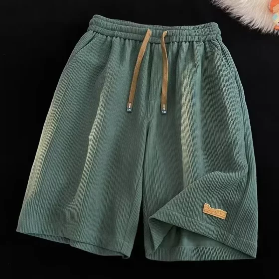 Shorts Men's Summer All-match Ice Silk Pants Trendy Straight Casual Thin Loose Men's plus size Sports Pants