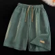 Shorts Men's Summer All-match Ice Silk Pants Trendy Straight Casual Thin Loose Men's plus size Sports Pants