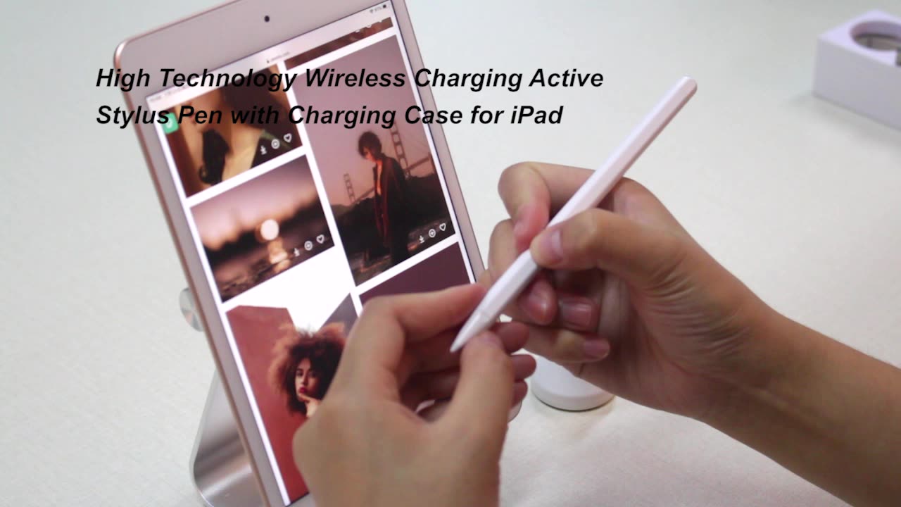High Technology Wireless Charging Active Stylus Pen With Charging Case