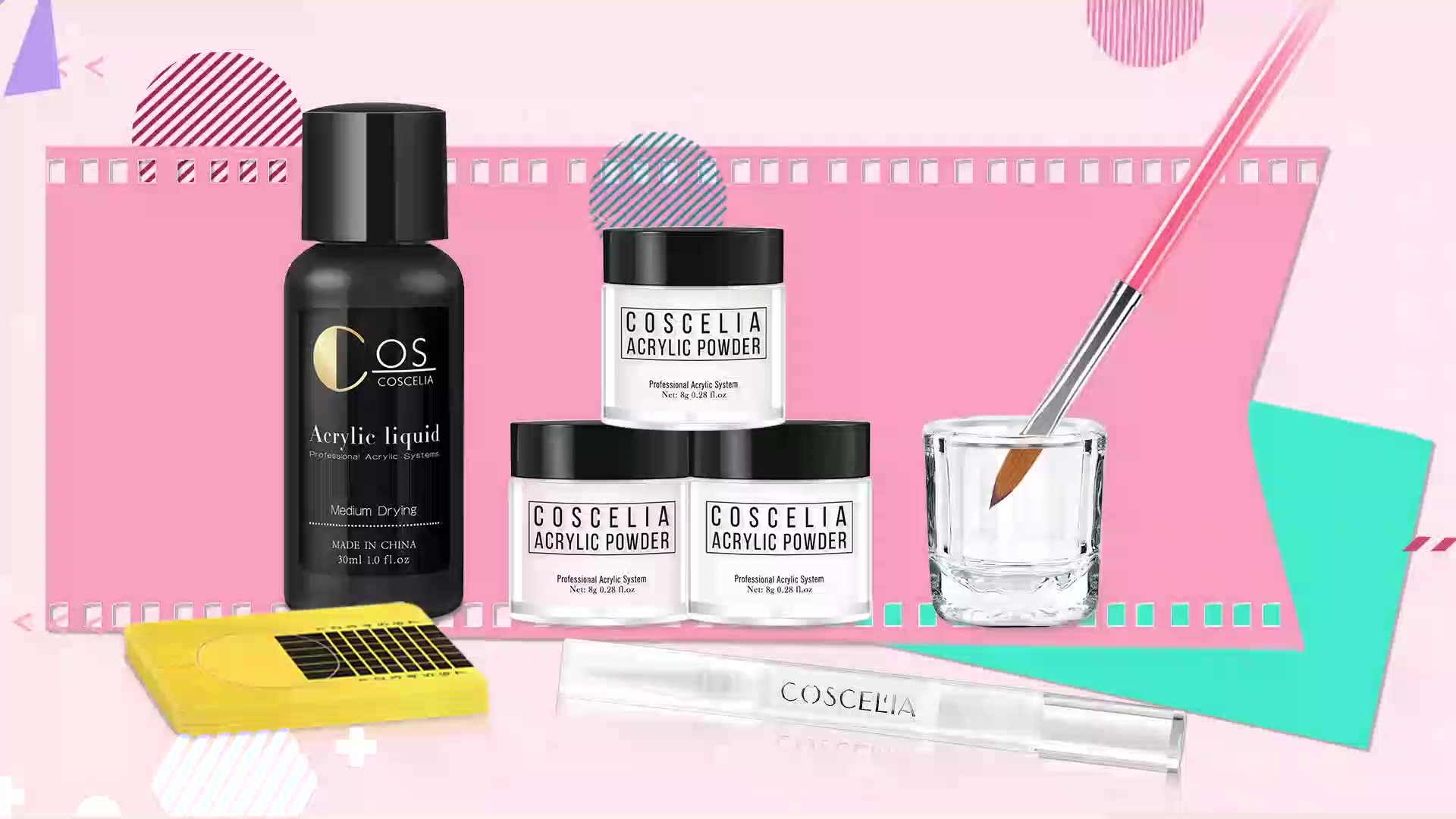 Coscelia Wholesale Acrylic Nail Kit Professional Acrylic Nail Set