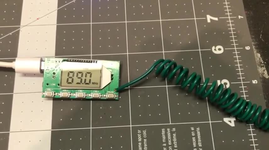 Modulo Trasmettitore FM Stereo PLL 87-108MHz Con Display LCD E Ingresso USB/MIC - 4