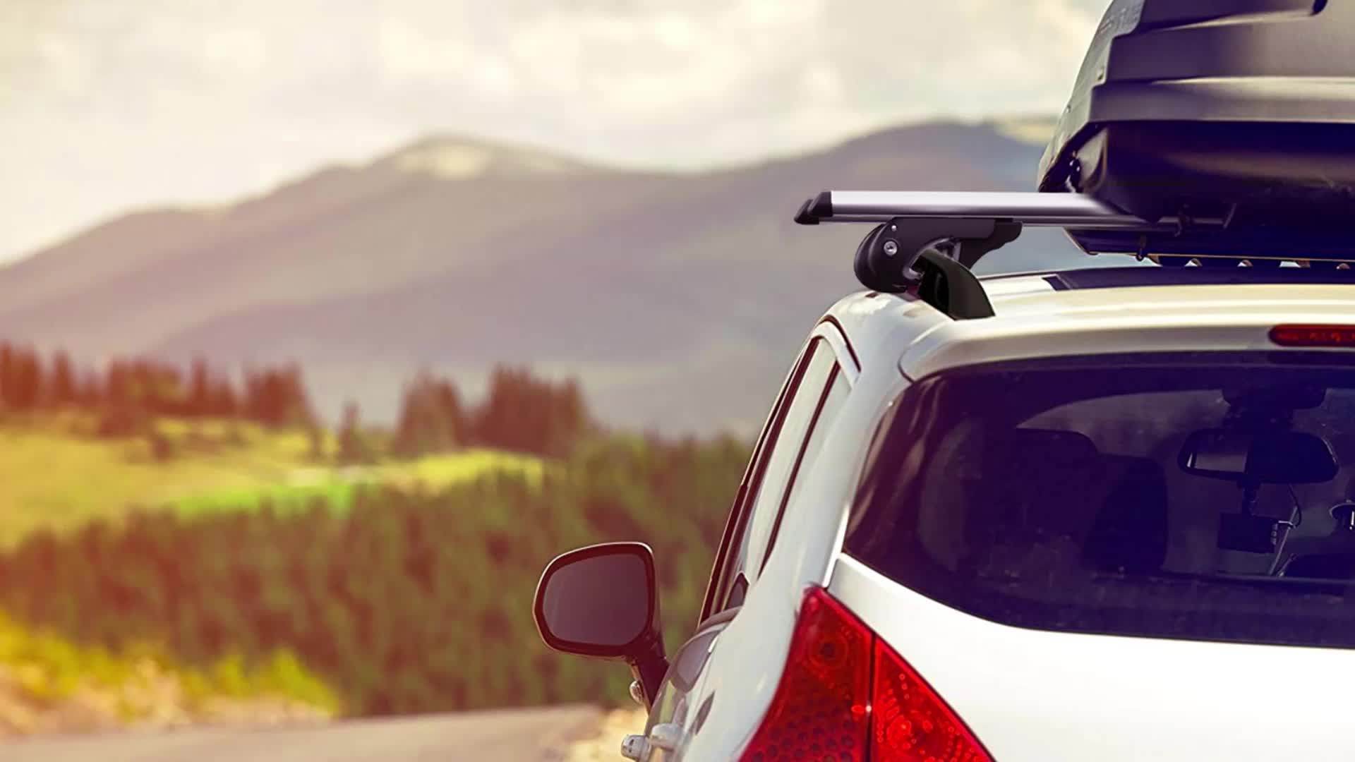 Barra De Techo Universal Car Roof Luggage Rack Aluminum Removable Cross